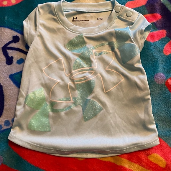 Under Armour Blue Short Sleeve Tee with Crew Neck - Picture 1 of 3